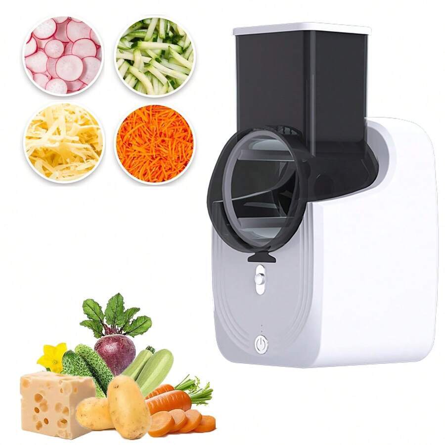 ™Gezira | חותך ירקות חשמלי 3 ב-1 – חיתוך, גירוד וקיצוץ בקלות