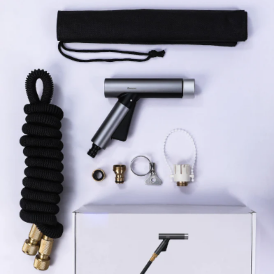 ™Zahira | ספריי ידני – פיית מתכת, צינור 30 מטר, ידית ארגונומית ללא החלקה