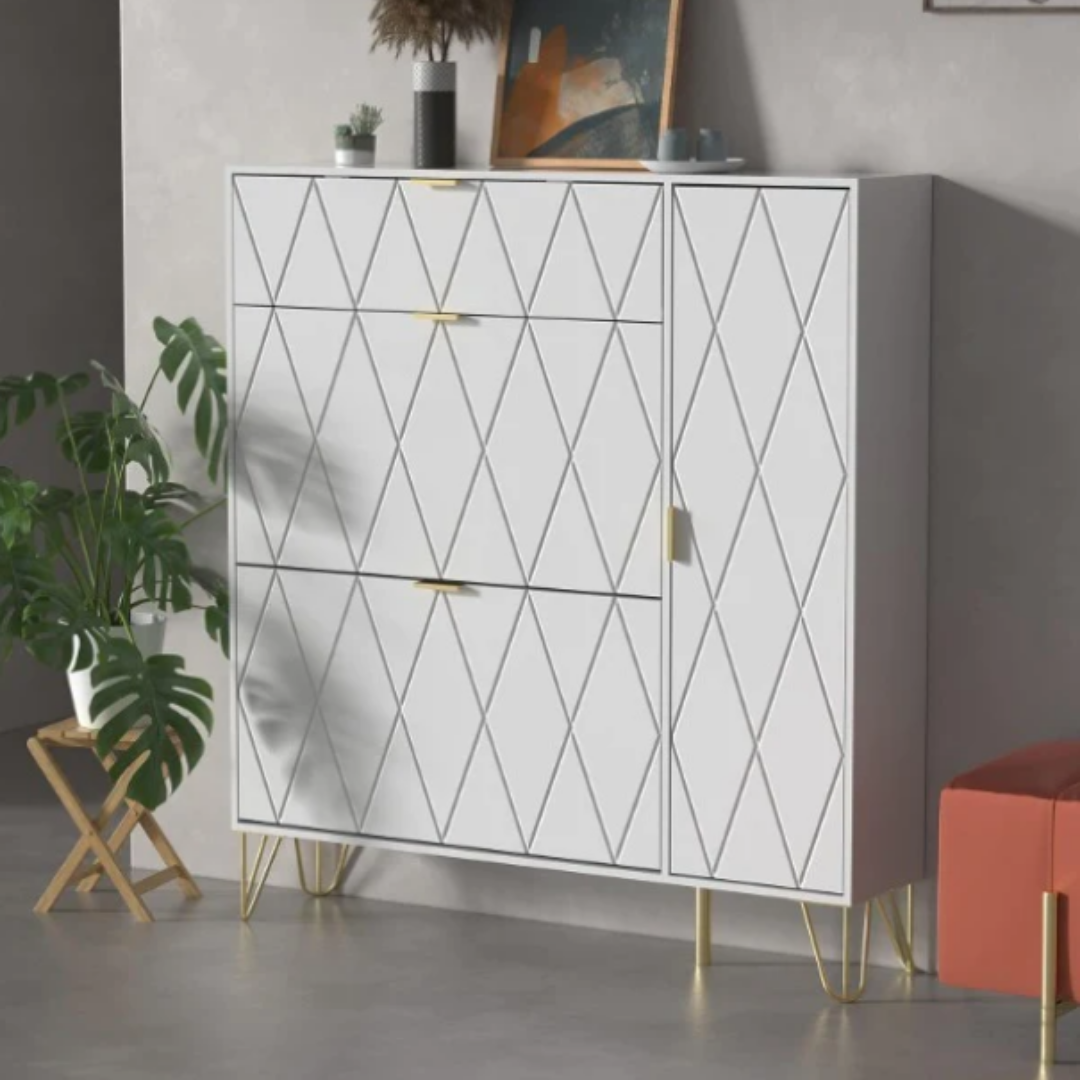 ™Vireli | ארון נעליים עם מדפים מרובים – עיצוב חוסך מקום