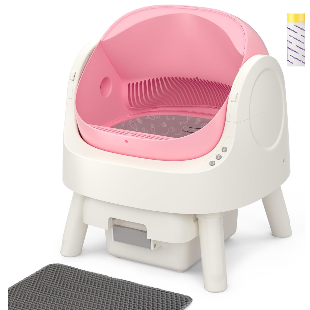 ™Cavelle | ארגז חול לחתול עם ניקוי עצמי – אוטומטי, עיצוב עם מכסה פתוח