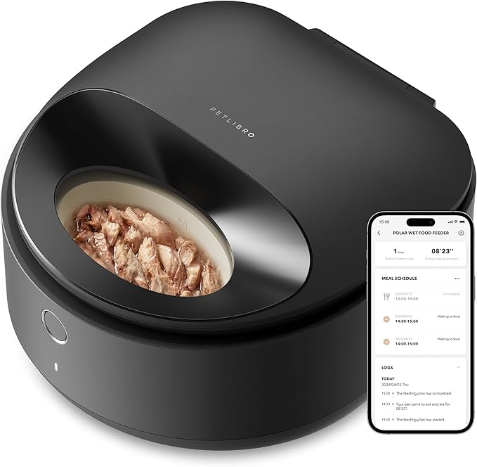 ™Mizron | מאכיל חכם לחתולים – מתקן מזון רטוב מקורר, קל לניקוי