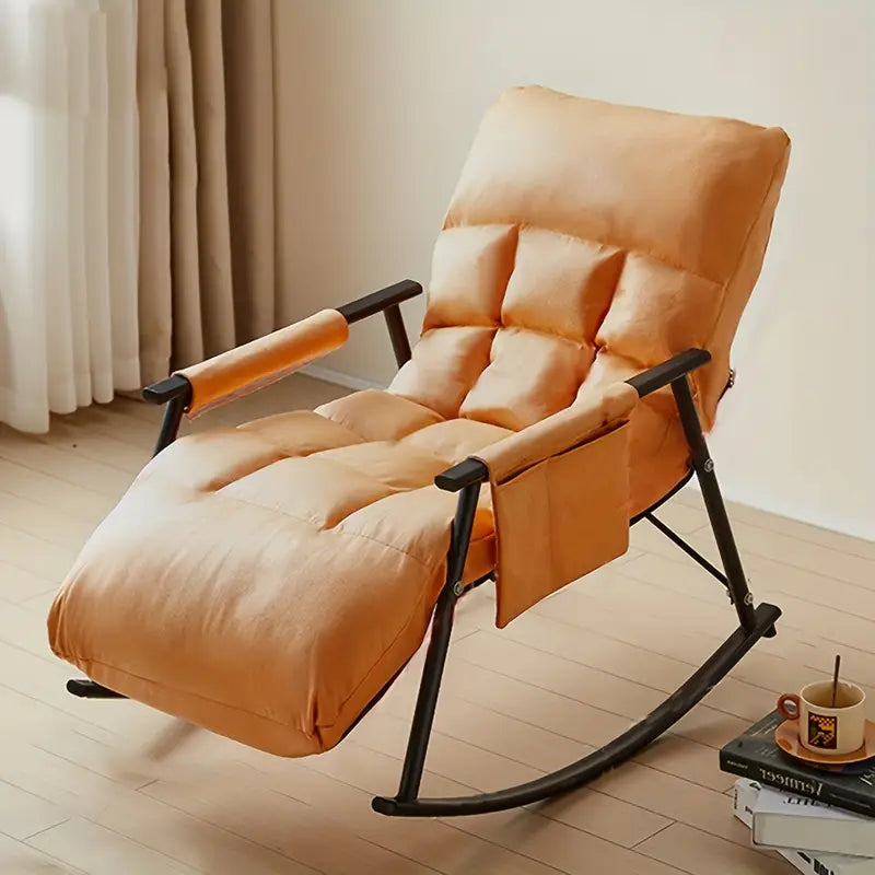 ™Kivahn | כיסא חוץ נוח, בד נושם, מסגרת חסינת חלודה, מתקפל ונדנד