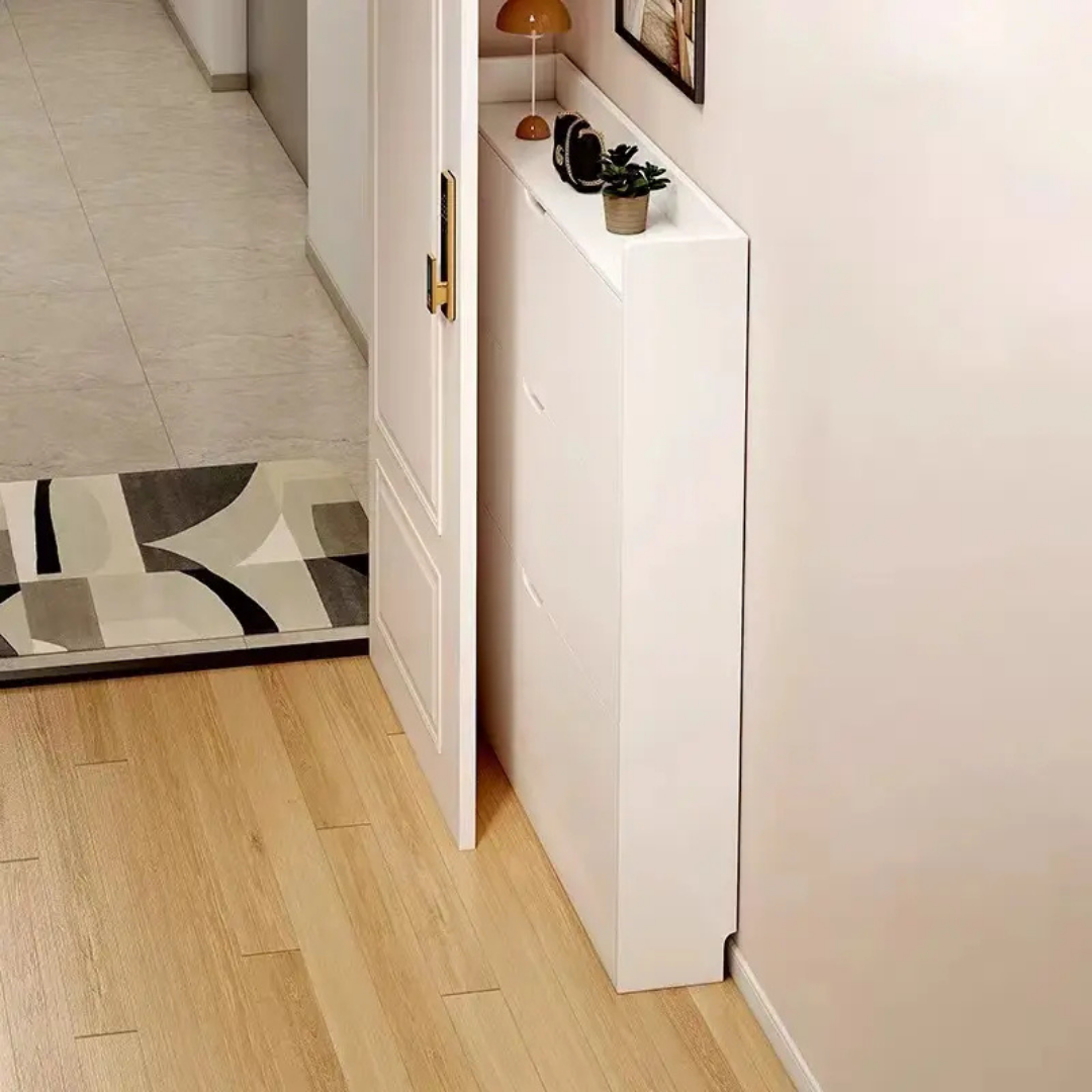 ™Avelora | ארגון נעליים מעץ – קיבולת גבוהה, עיצוב צר מעץ יציב