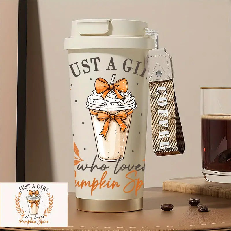 ™Verena | כוס נסיעות פאמפקין ספייס – קפה מבודד עם דפנות כפולות, אטום לשפיכה, קל לניקוי